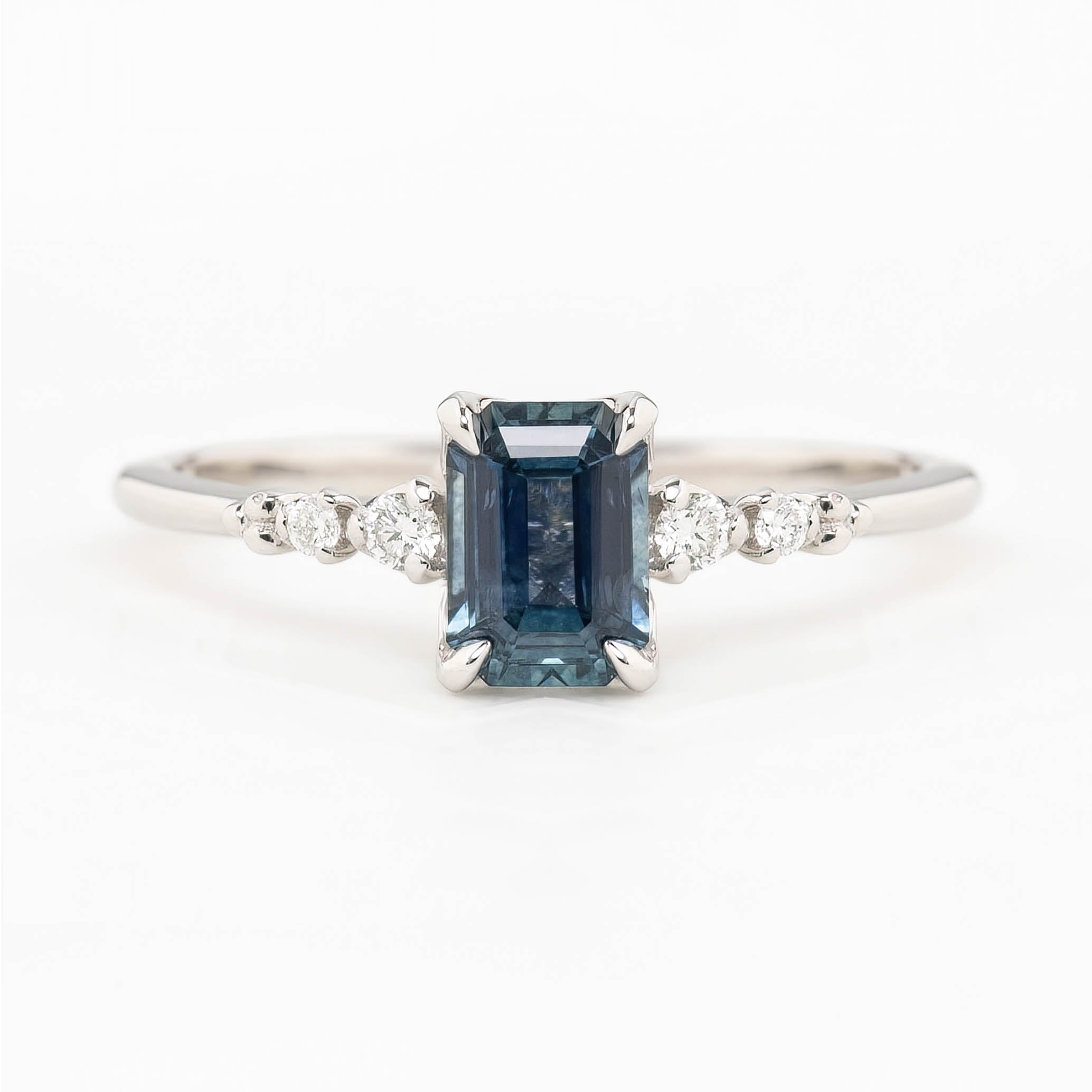Estel Fleur Ring, 0.82ct Montana Sapphire