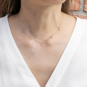Star Diamond Station Necklace