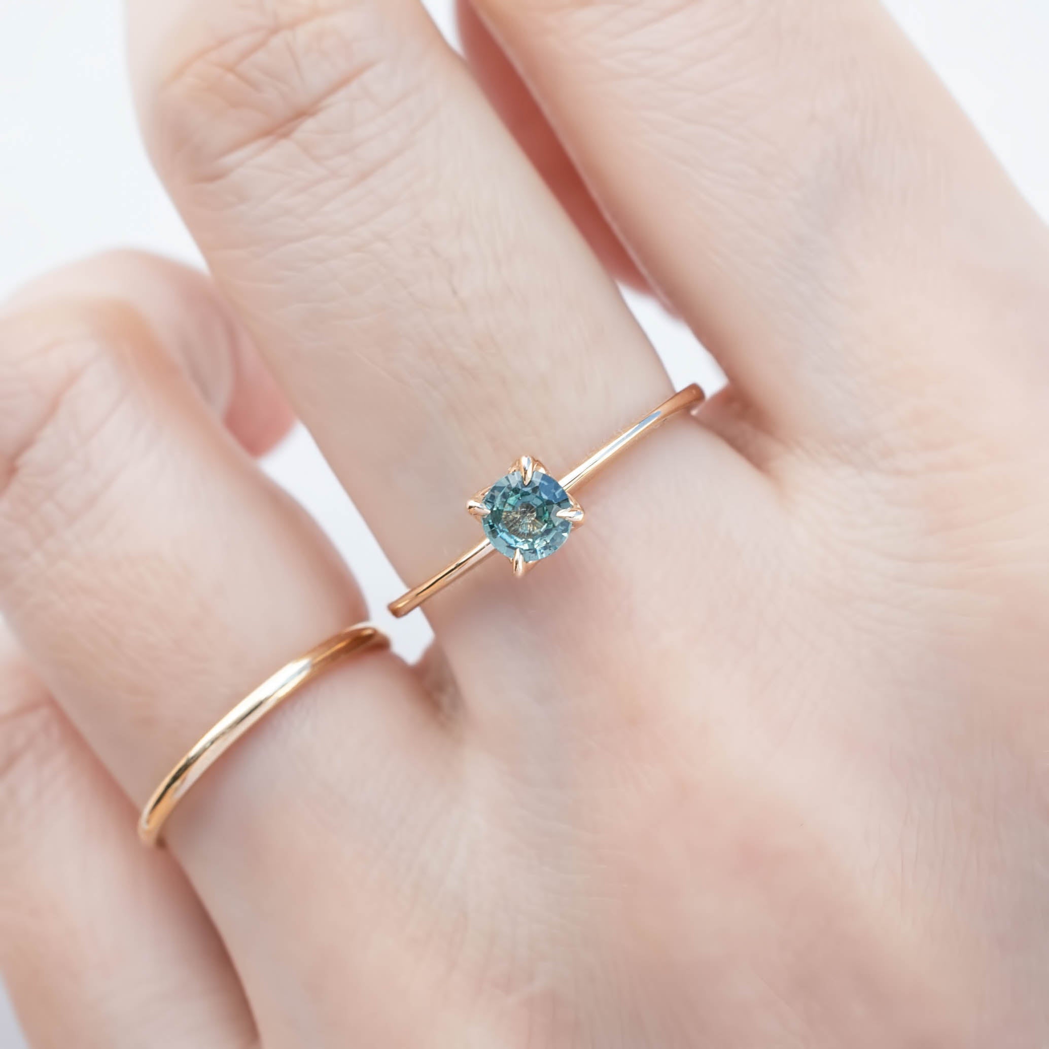 Sara Ring, 0.40ct Unheated Madagascar Sapphire of your choice