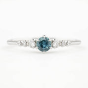 Estel Fleur Ring, 0.30ct Montana Sapphire of your choice