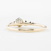 Estel Fleur Ring, 0.30ct Montana Sapphire of your choice