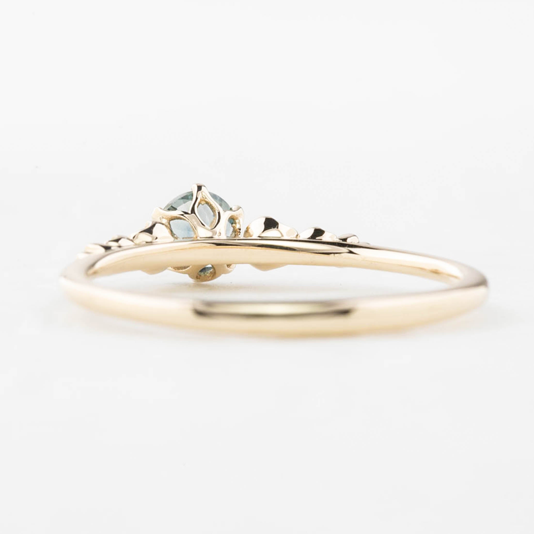 Estel Fleur Ring, 0.30ct Montana Sapphire of your choice