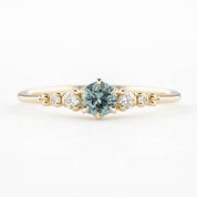 Estel Fleur Ring, 0.30ct Montana Sapphire of your choice