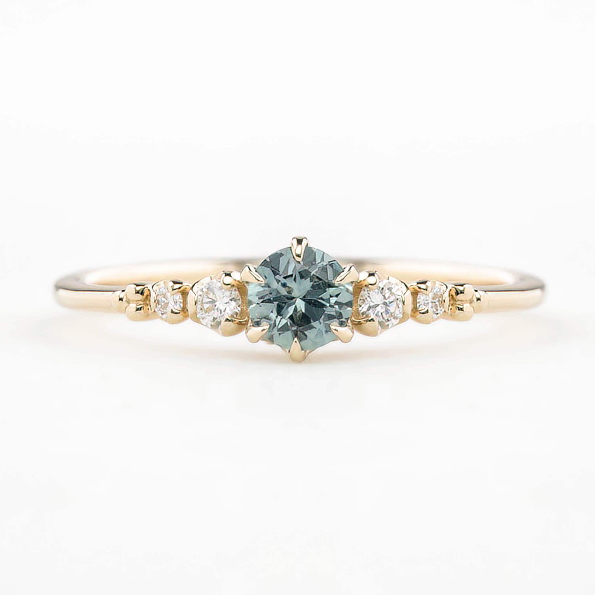 Estel Fleur Ring, 0.30ct Montana Sapphire of your choice