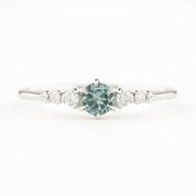 Estel Fleur Ring, 0.30ct Montana Sapphire of your choice