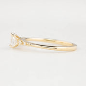Estel Fleur Ring, 0.40ct Oval Diamond