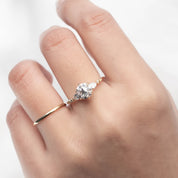 Estel Fleur Petal Ring, 1.30ct Diamond | GIA Certified