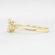 Estel Fleur Ring, 1.00ct Rose Cut Diamond | GIA Certified