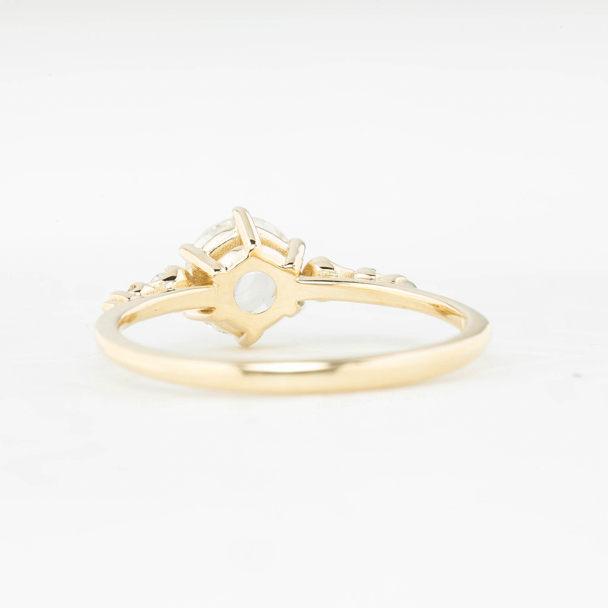 Estel Fleur Ring, 1.00ct Rose Cut Diamond | GIA Certified