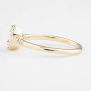 Grace Ring, 0.35ct Oval Rose Cut Diamond