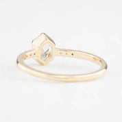 Grace Ring, 0.35ct Oval Rose Cut Diamond