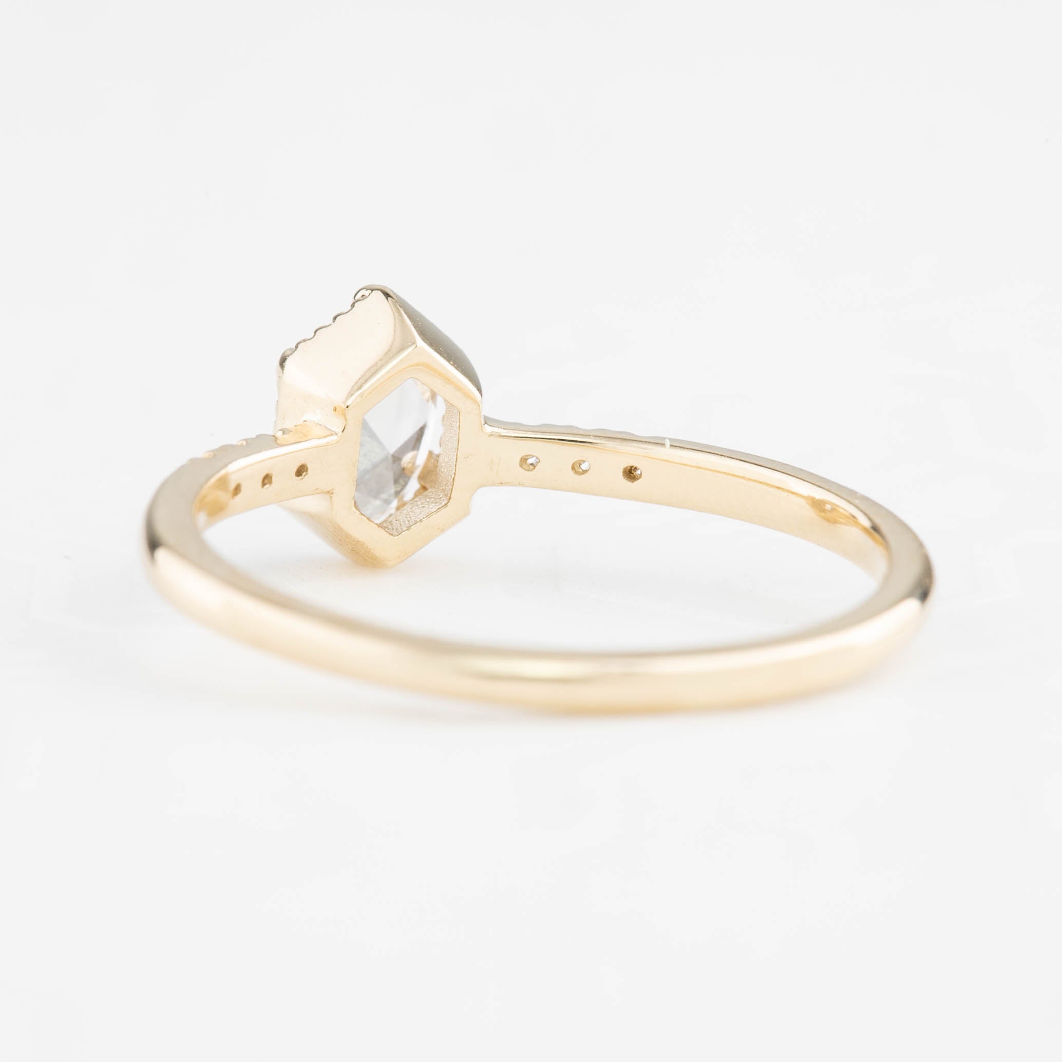 Grace Ring, 0.35ct Oval Rose Cut Diamond