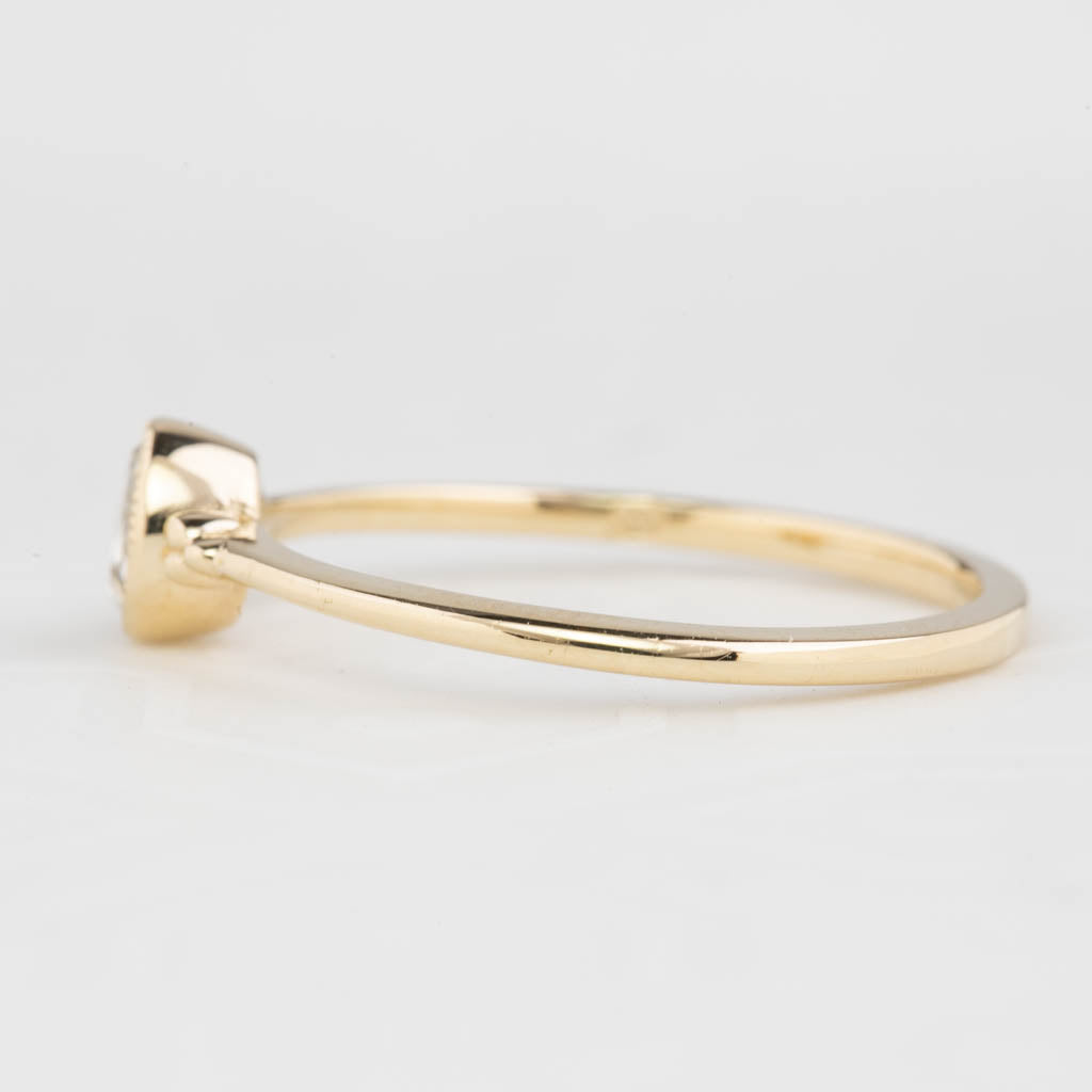 Iris Ring, 0.10ct Rose Cut Diamond