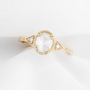 Agatha Oval Rose Cut Diamond Ring