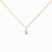 Bezel Set Charm Necklace, 0.15ct Rose-Cut Diamond (Charm Option)
