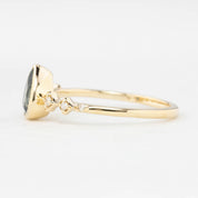 Celeste Ring, 0.89ct Blue Montana Sapphire