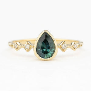 Celeste Ring, 0.70ct Montana Sapphire