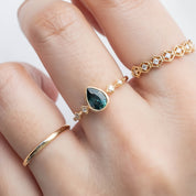 Celeste Ring, 0.70ct Montana Sapphire