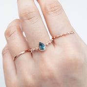 Celeste Ring, 0.71ct Blue Montana Sapphire