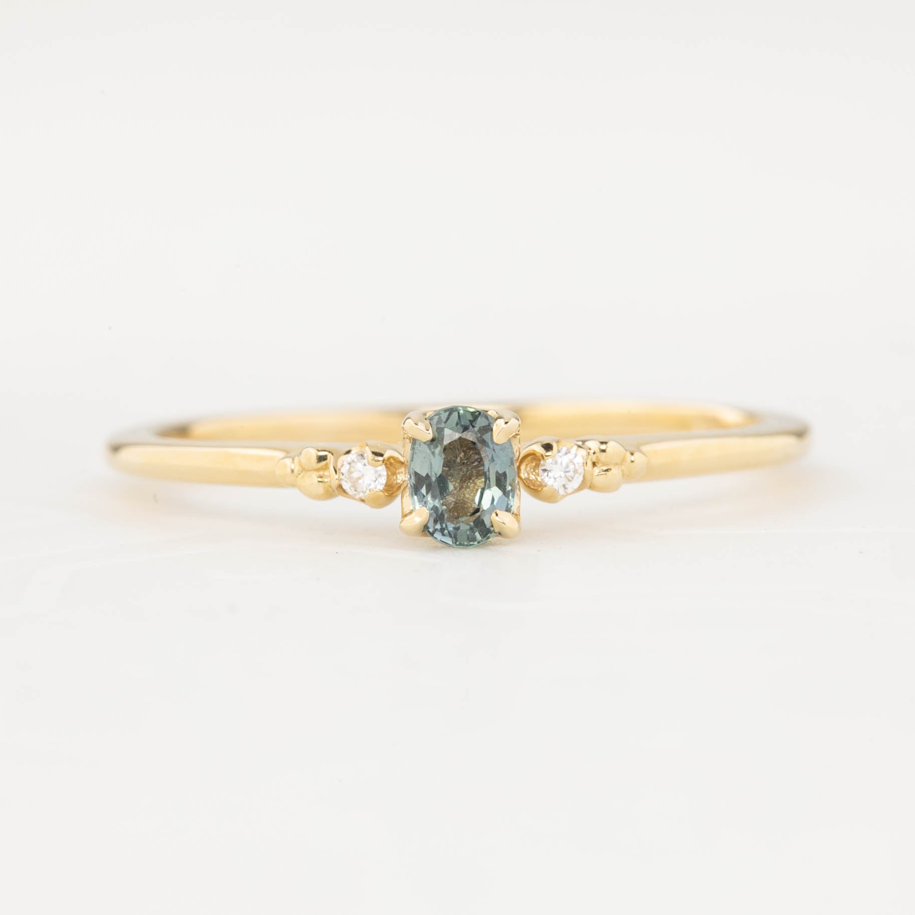 Estel Ring, 0.20ct Unheated Sapphire of your choice, oval shape gemstone