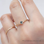 Estel Ring, 0.20ct Unheated Sapphire of your choice, oval shape gemstone