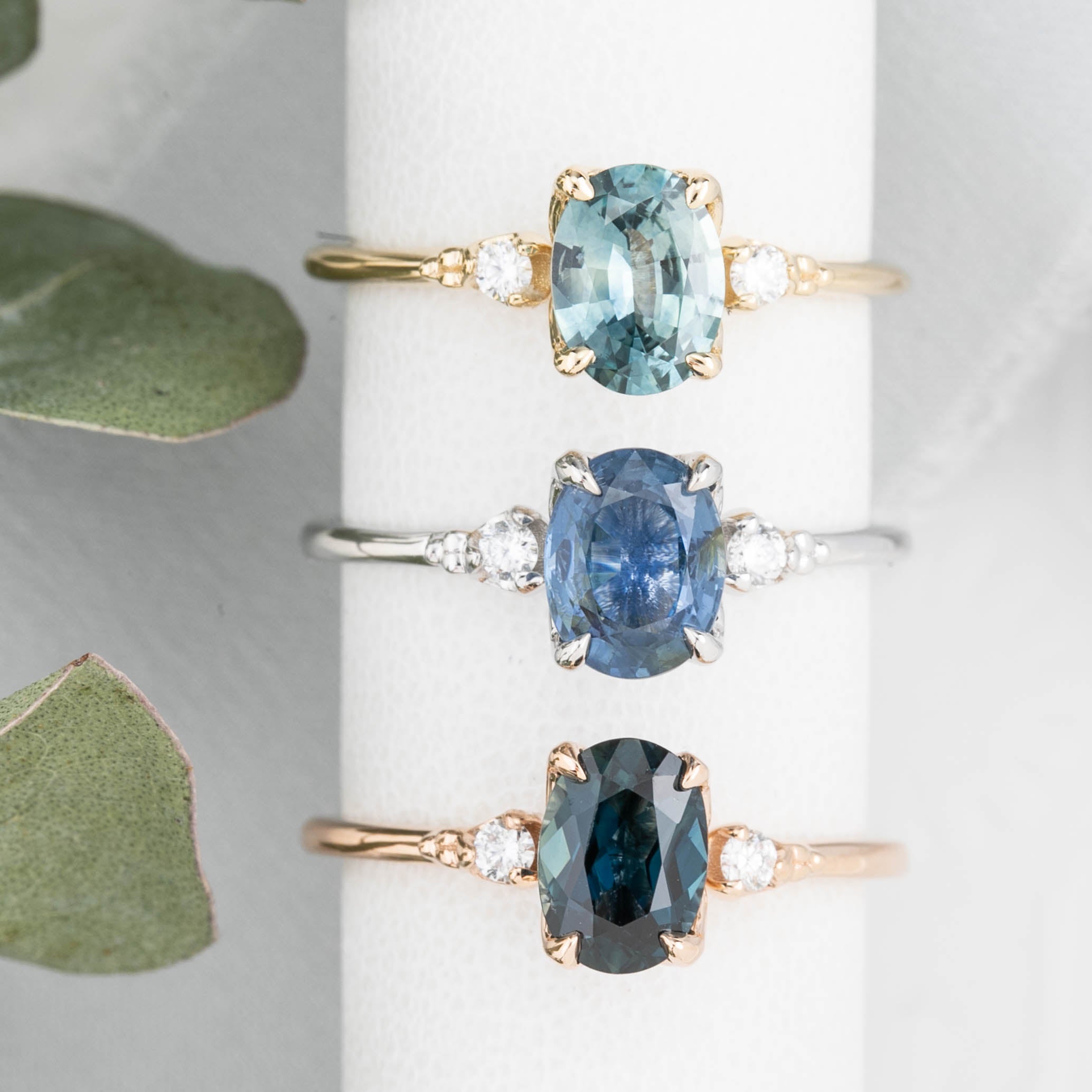 Estel Ring, 1.32ct Queensland Sapphire, oval shape gemstone