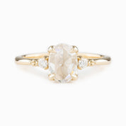 Estel Ring, 0.60ct Oval Rose Cut Diamond