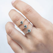 Estel Ring, 0.3ct Unheated Madagascar Sapphire, oval shape gemstone