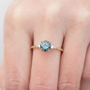 Estel Ring - 1.49ct Blue-Green Montana Sapphire (One of a kind)