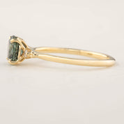 Estel Ring - 1.49ct Blue-Green Montana Sapphire (One of a kind)
