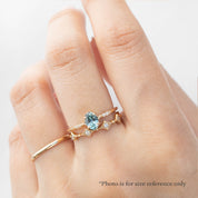 Eloise Ring, 0.60ct Montana Sapphire, oval shape gemstone