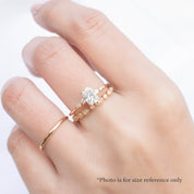Estel Fleur Ring, 0.70ct Radiant Diamond | GIA Certified