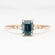 【即日配送】エステルリング ・0.8ct・加熱モンタナ産ブルーサファイア・K14RG