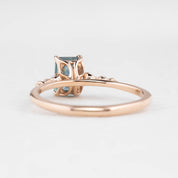 【即日配送】エステルリング ・0.8ct・加熱モンタナ産ブルーサファイア・K14RG
