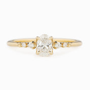 Estel Fleur Ring, 0.40ct Oval Diamond
