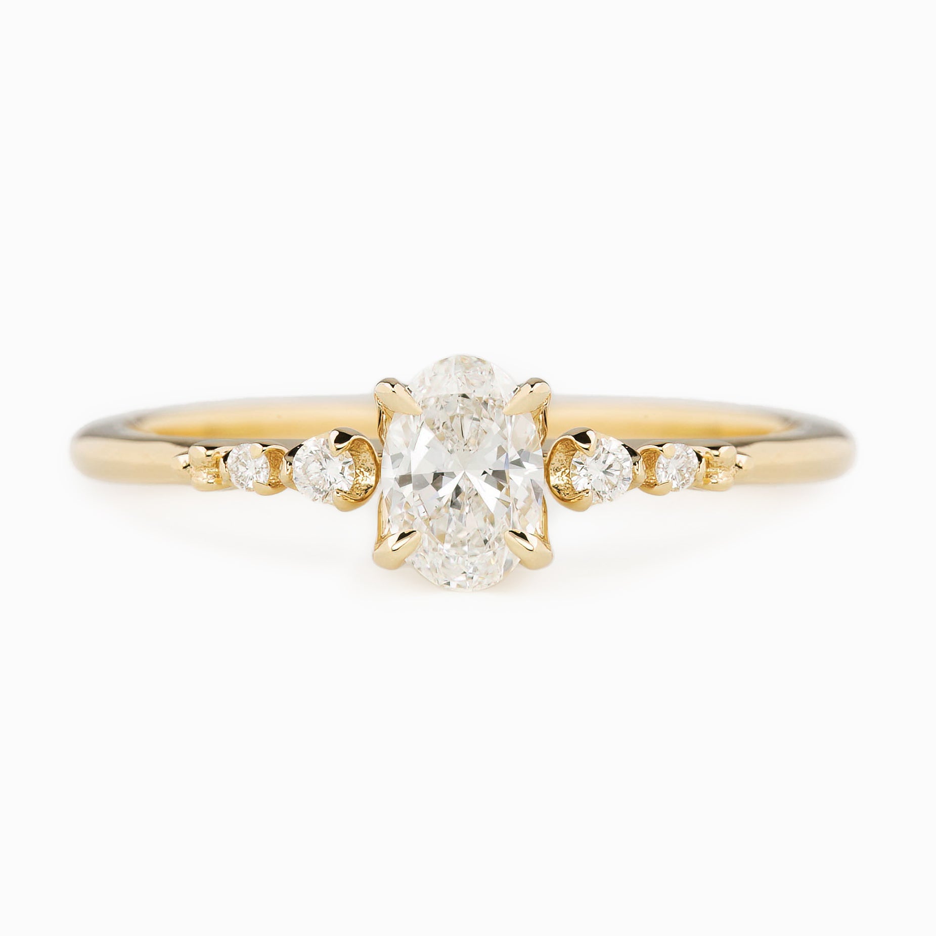 Estel Fleur Ring, 0.40ct Oval Diamond