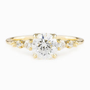 Estel Fleur Four Prongs Round Diamond Ring