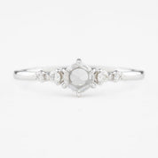 Mila Ring, 0.20ct Round Rose Cut Diamond
