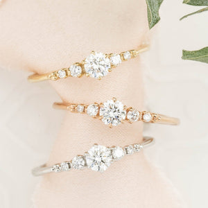 Estel Fleur Ring, 0.25ct Diamond
