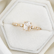 Wisteria Oval Rose Cut Diamond Ring