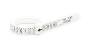 Plastic Ring Sizer Measuring Tool in US sizes 1 to 17, designed for easy and accurate ring size measurement.