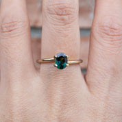 1.05ct Oval Cut Peacock Green Queensland Sapphire SO202