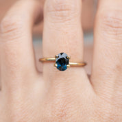 1.18ct Oval Cut Blue Green Queensland Sapphire SO152