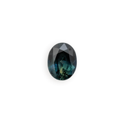 1.07ct Oval Cut Bluegreen Queensland Sapphire