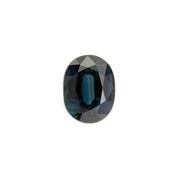 3.06ct Oval Cut Teal Blue Sapphire