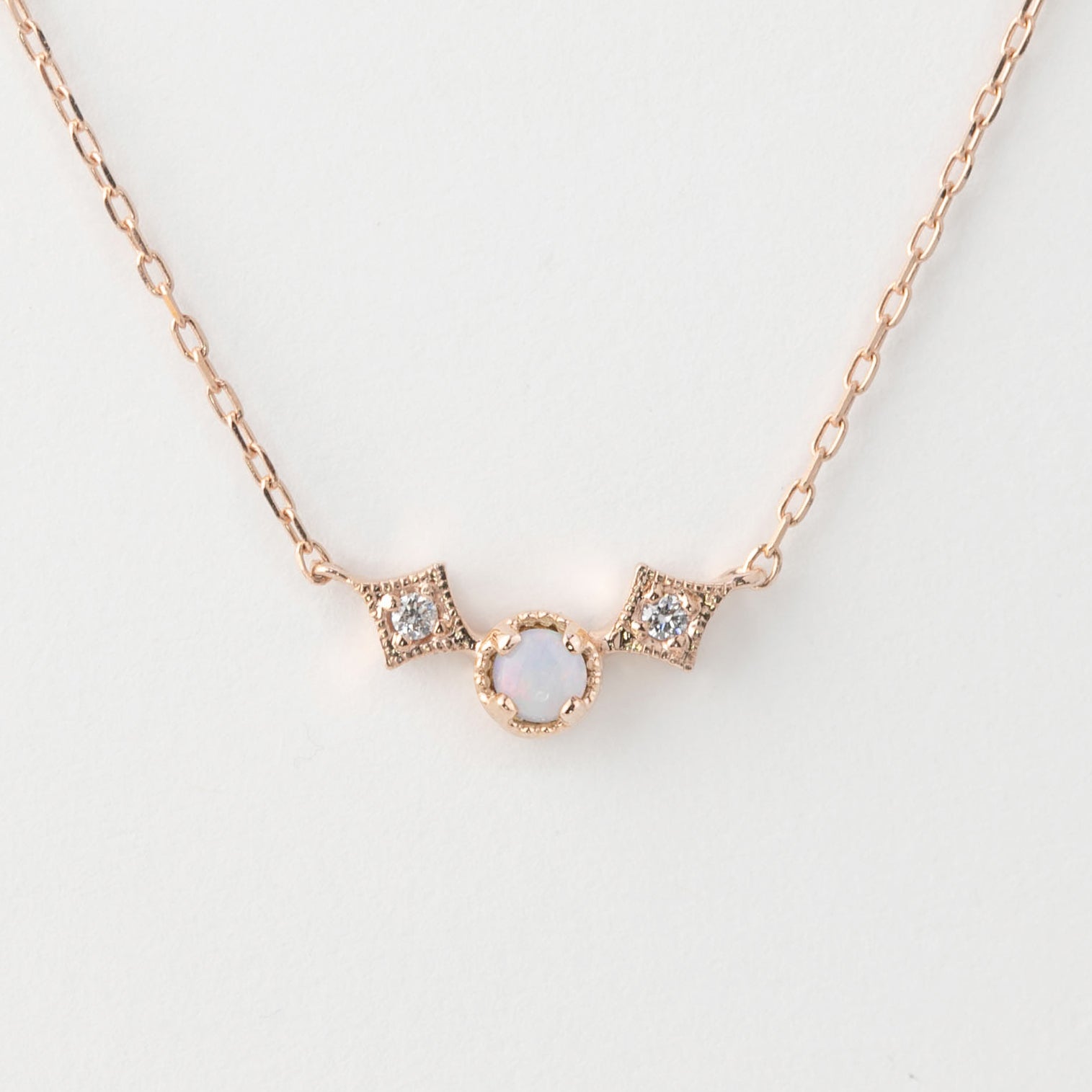 Moon & Star Birthstone Necklace