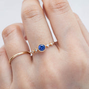 Celeste Ring, 0.40ct Sapphire