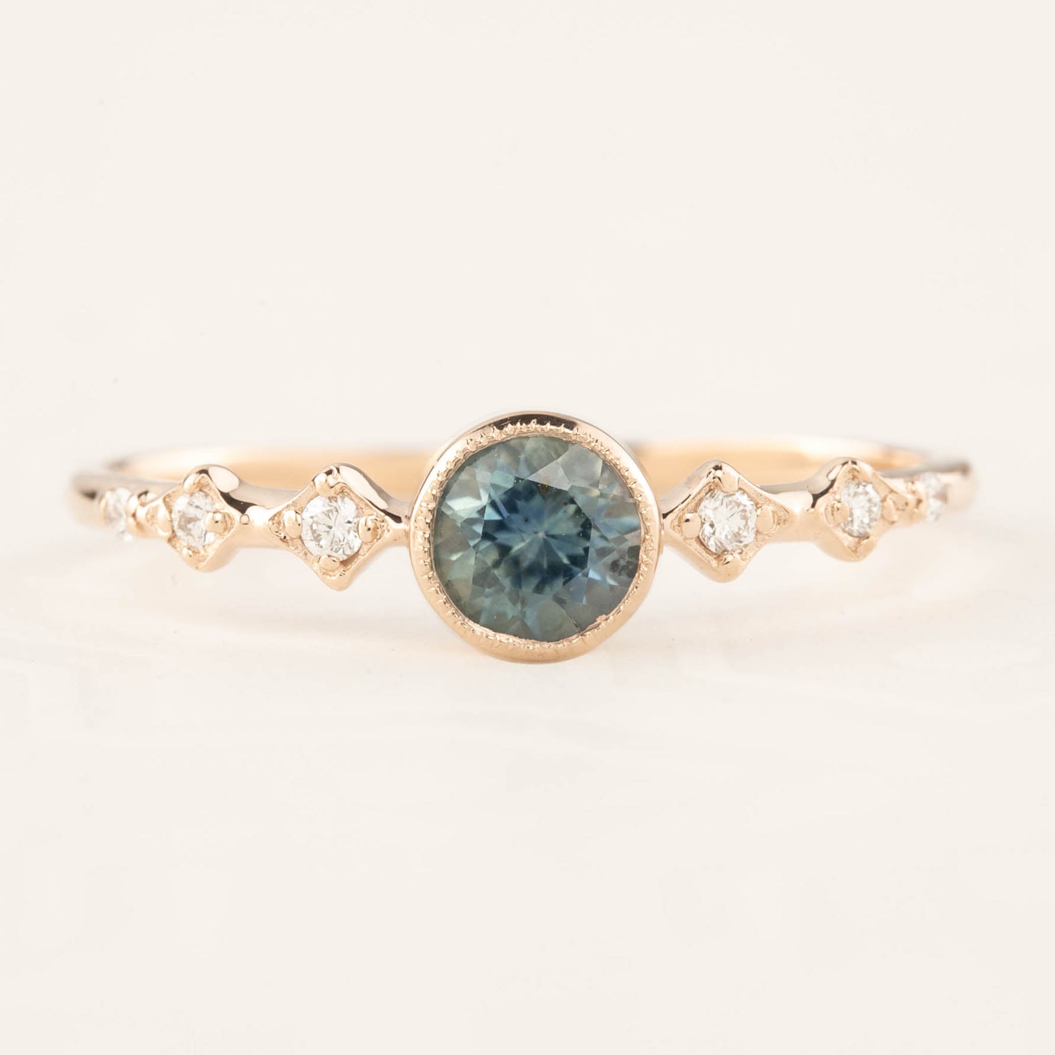 Celeste Ring, 0.45ct Montana Sapphire of your choice