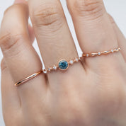 Celeste Ring, 0.45ct Montana Sapphire of your choice