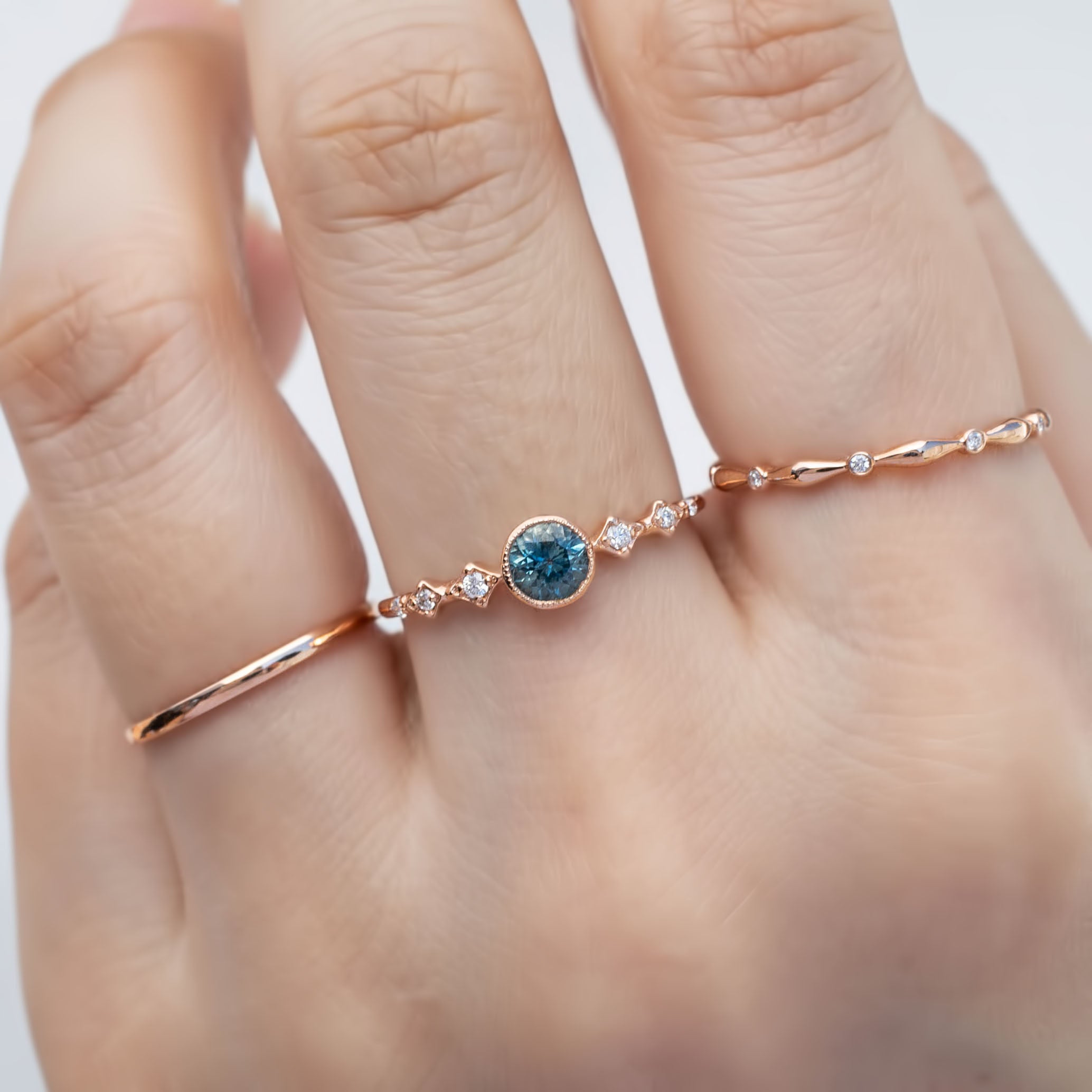 Celeste Ring, 0.45ct Montana Sapphire of your choice